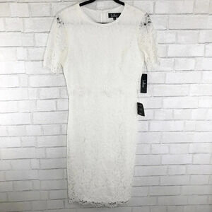 LuLus White Lace Cocktail Party Dress Women's Size Small New With Tags